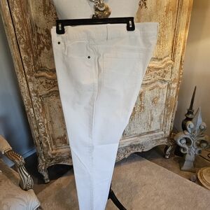 Faded Glory White Straight-Leg Pants